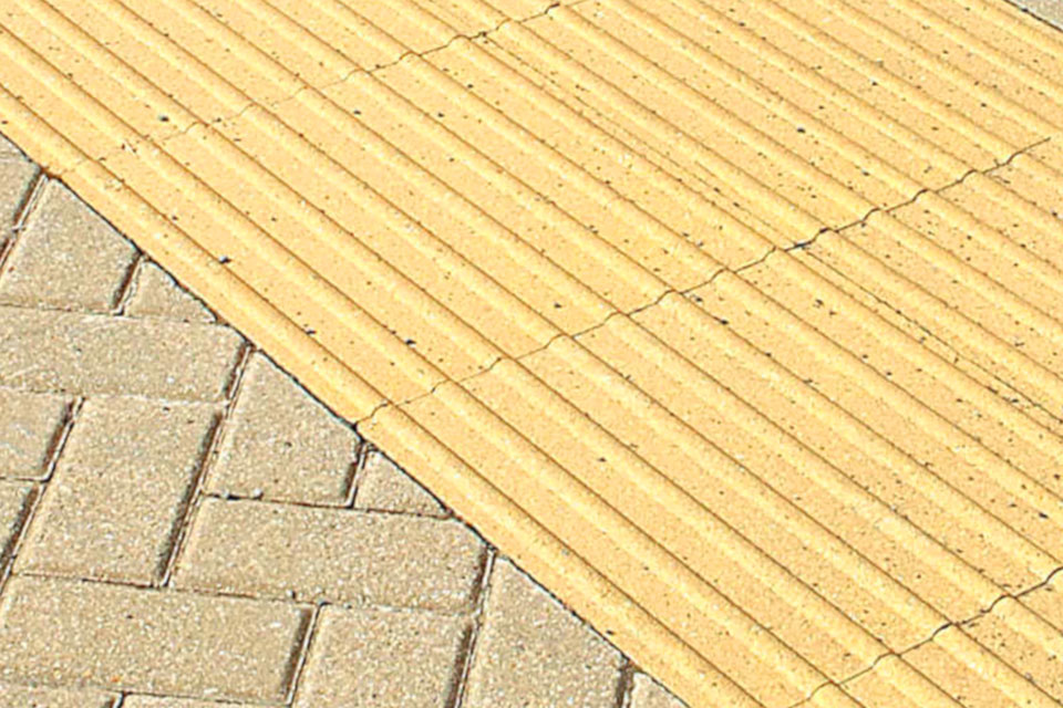 Yellow Strip Tactile Flags