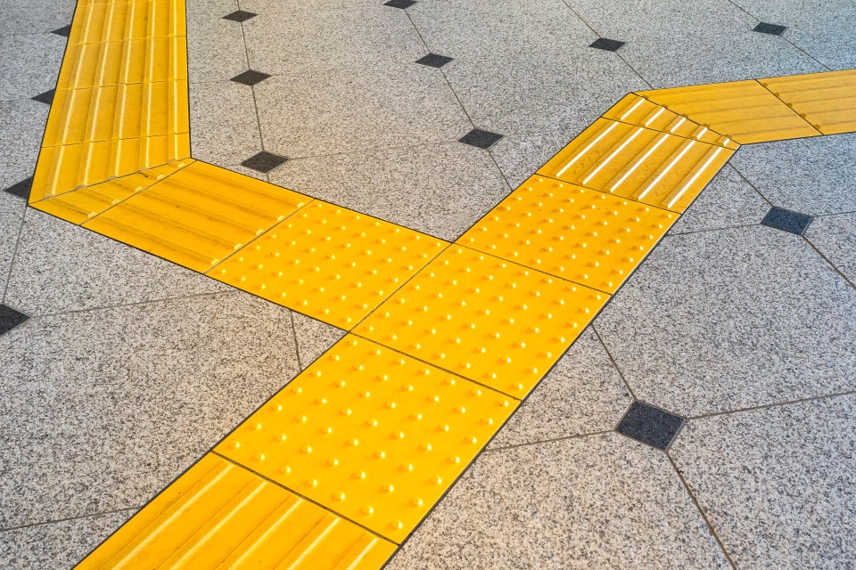 Yellow Tactile Flags